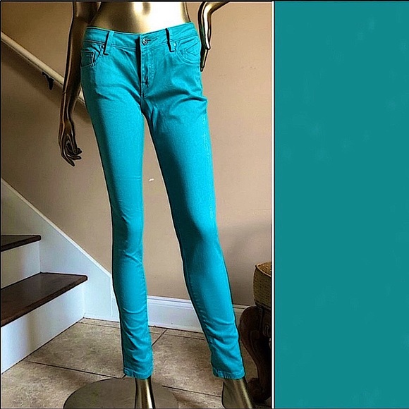 VIGOSS Woman’s 26 Super Skinny The Jagger Premium Bright Colored Denim - Picture 2 of 11